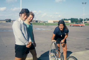 British cyclists admire my unusual repair