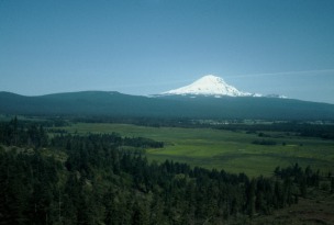 Mt. Hood; my first view of this stunning volcano